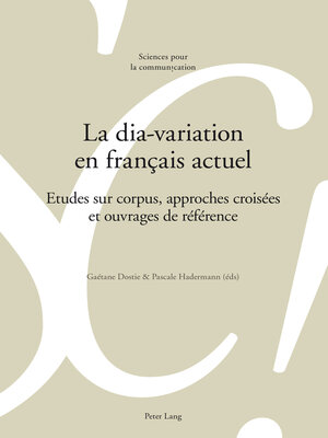 cover image of La dia-variation en français actuel